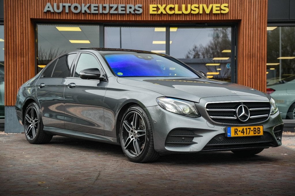 Mercedes-Benz E-klasse 220 d Business Solution AMG Panoramad, Auto's, Automaat, Achterwielaandrijving, Gebruikt, 4 cilinders