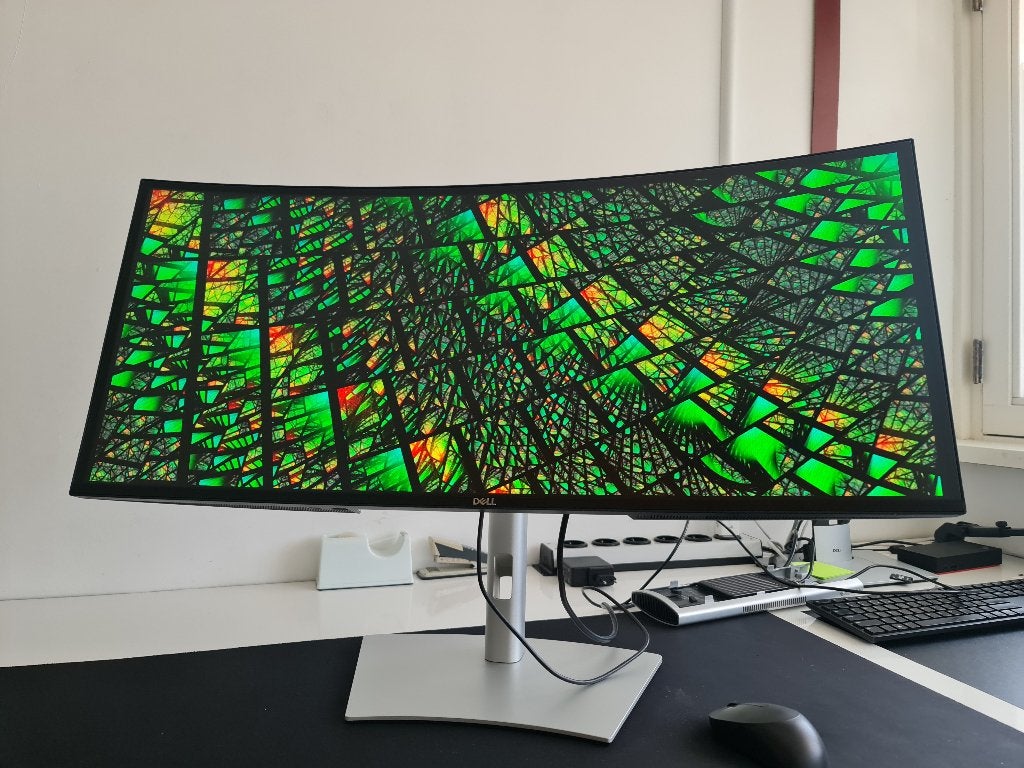 Dell Ultrasharp U3421WE met aandacht punt, Ophalen, Gebruikt, IPS, USB-C