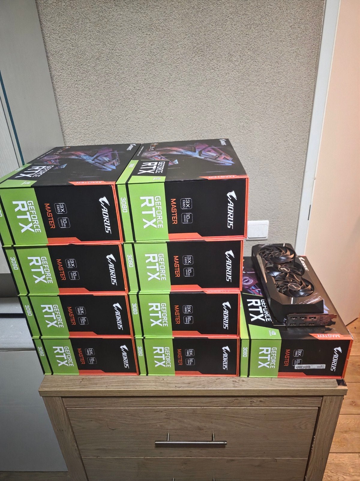 Nvidia RTX 3080 Master (4 stuks beschikbaar), Computers en Software, Videokaarten, Gigabyte, GDDR6, PCI-Express 4, Nieuw