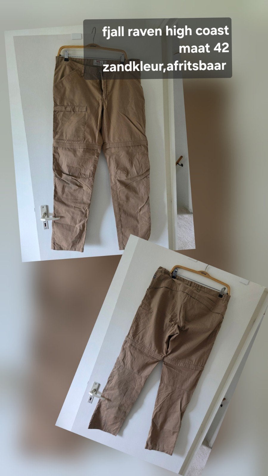 Fjall Raven broek maat 42, Kleding | Dames, Ophalen, Beige, Maat 42/44 (L), Zo goed als nieuw