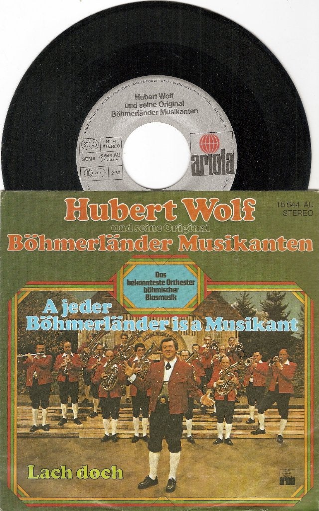hubert wolf - a jeder bohmerlander is a musikant, Cd's en Dvd's, Ophalen of Verzenden, Gebruikt, 7 inch, Overige genres