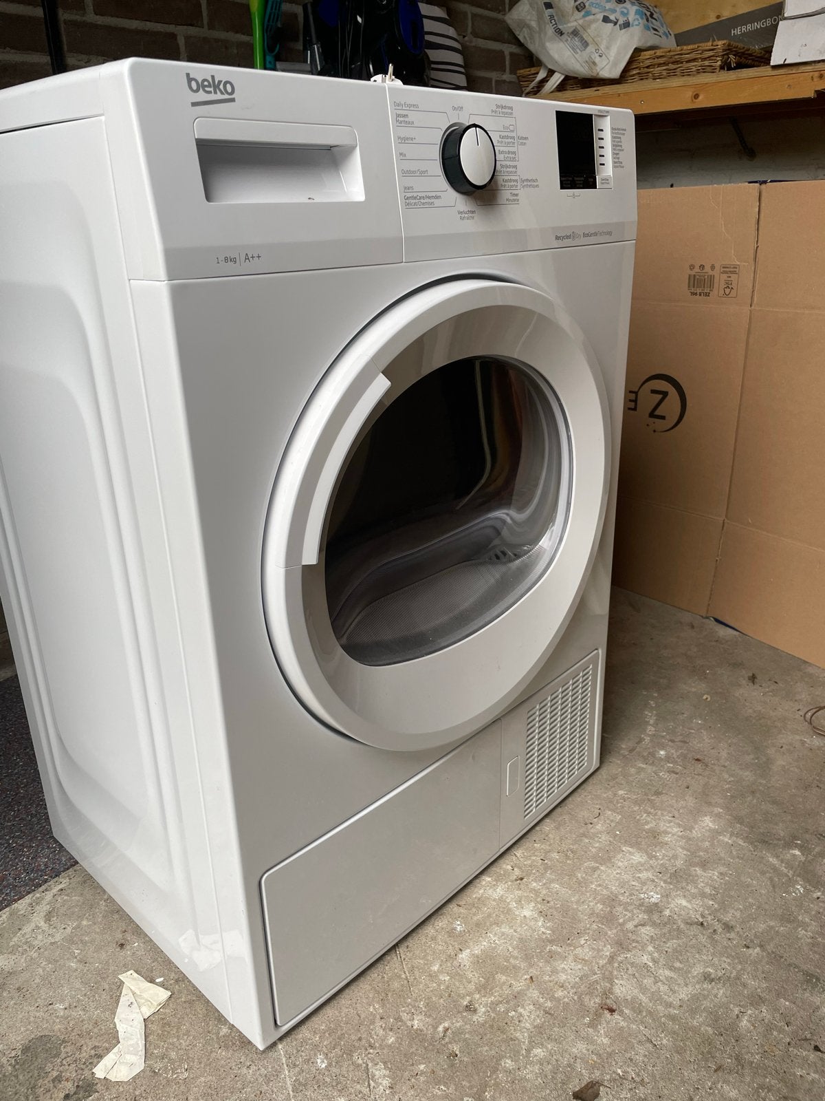 Beko Condensdroger - 8 kg - A++, Ophalen, 8 tot 10 kg, Zo goed als nieuw, Voorlader