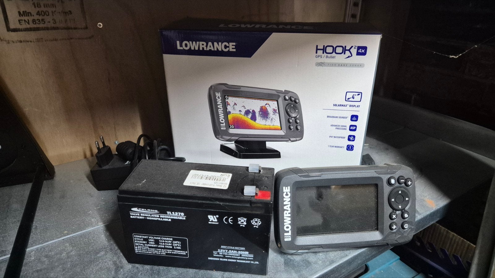 Lowrance Hook 4x Fishfinder met nieuwe accu, Ophalen of Verzenden, Nieuw, Overige typen