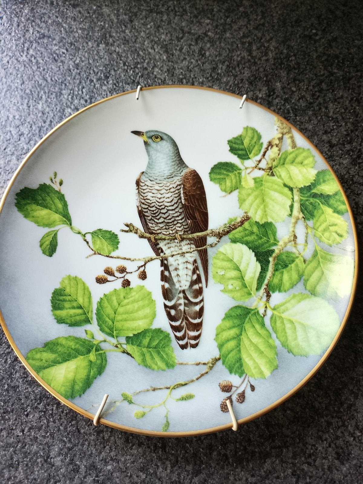 Sierbord Franklin porcelain Cuckoo, Ophalen of Verzenden