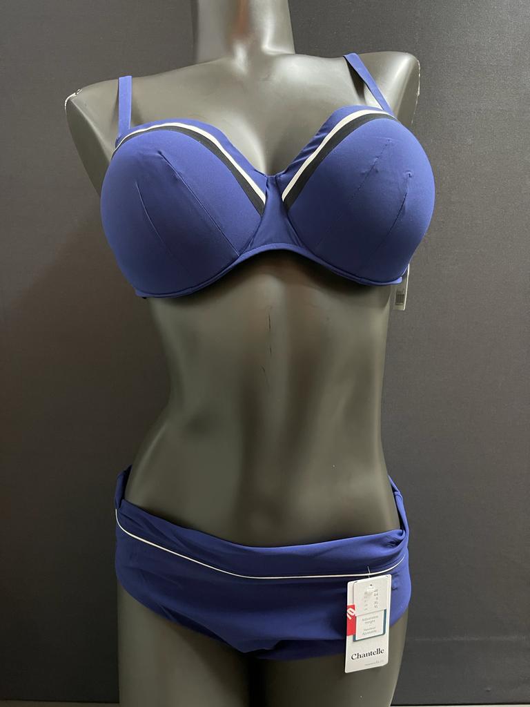 Chantelle bikini maat 90b slip 44, Verzenden, Nieuw, Blauw, Bikini