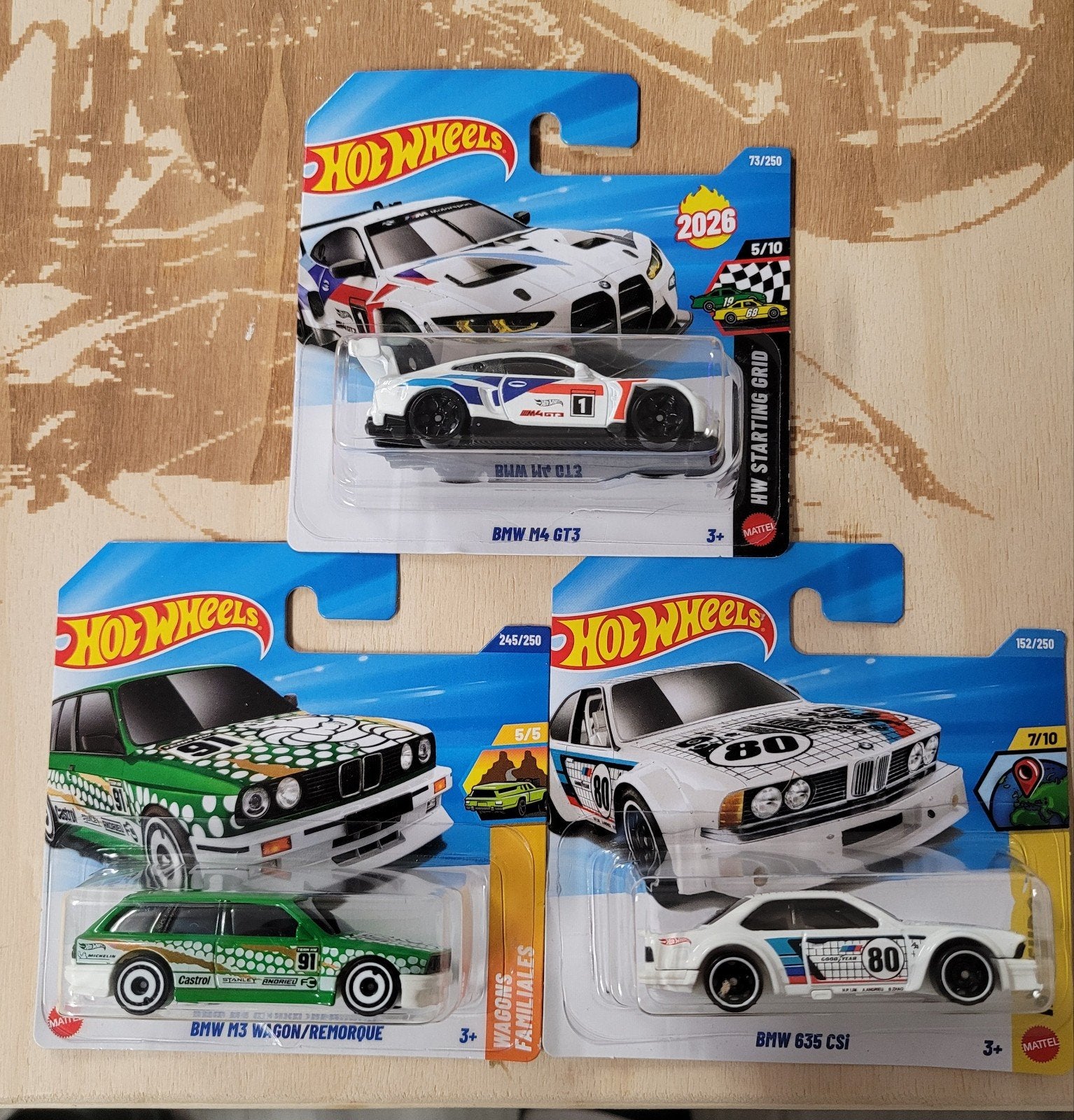 hot wheels mainlines bmw M4, m3 wagon, 635 CSI nieuw, Ophalen of Verzenden, Nieuw, Auto