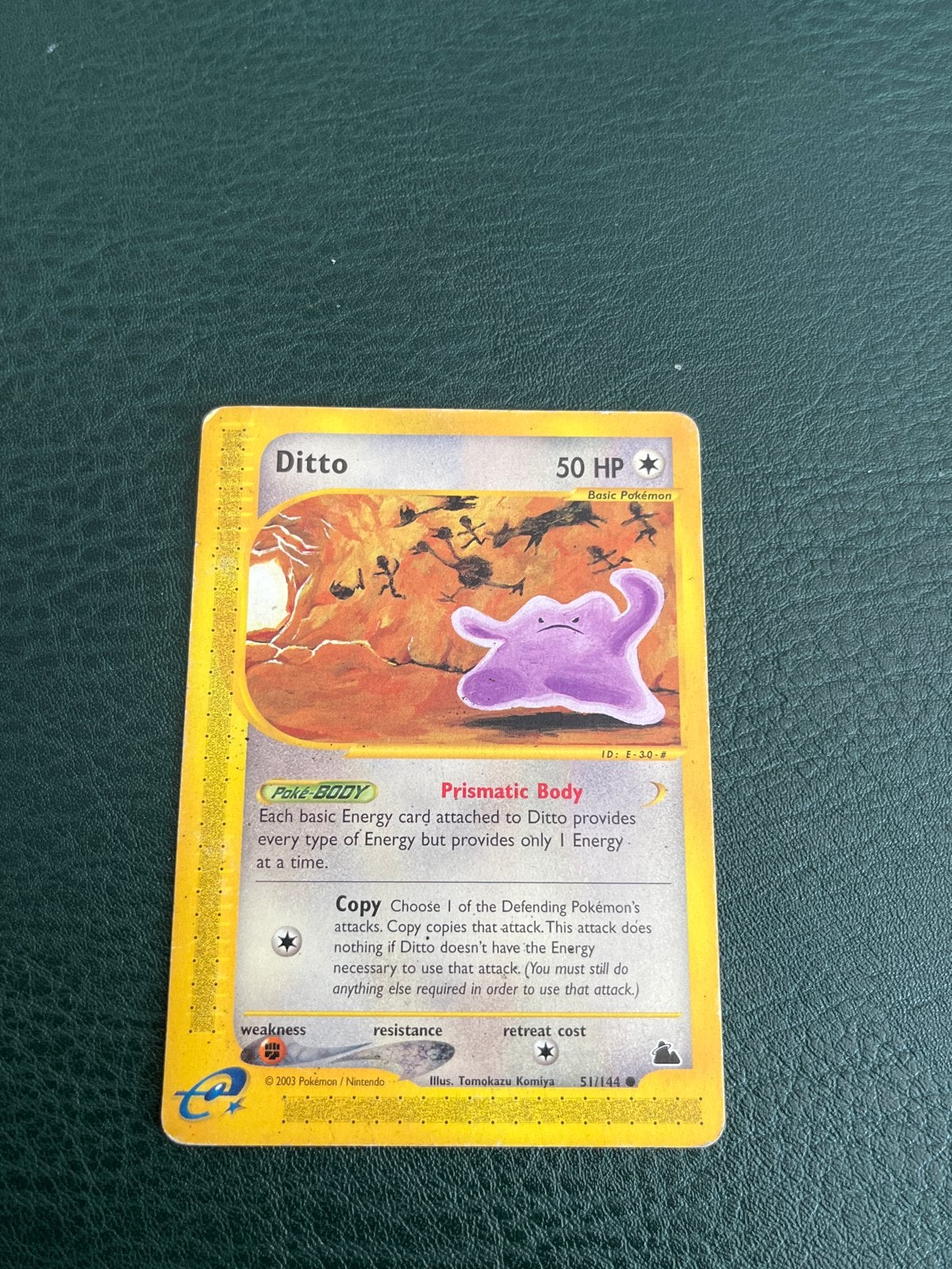 Ditto Skyridge 51/144 Pokémon Kaart, Ophalen of Verzenden, Gebruikt, Losse kaart