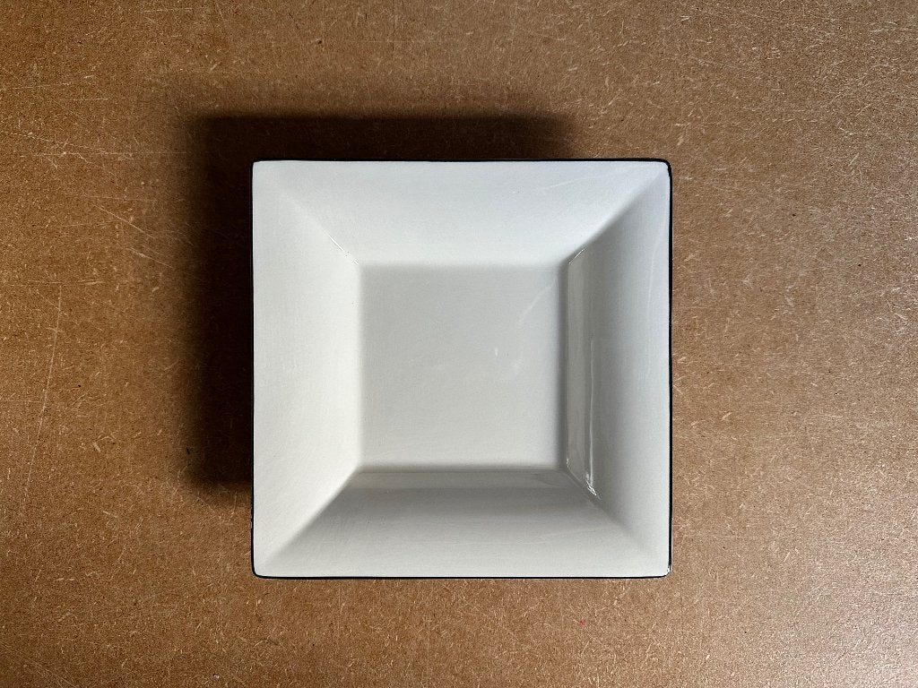 Gien Aardewerk, schaaltje vierkant Filet Manganese, Overige merken, Landelijk/Boerenbont, Nieuw, Ophalen of Verzenden