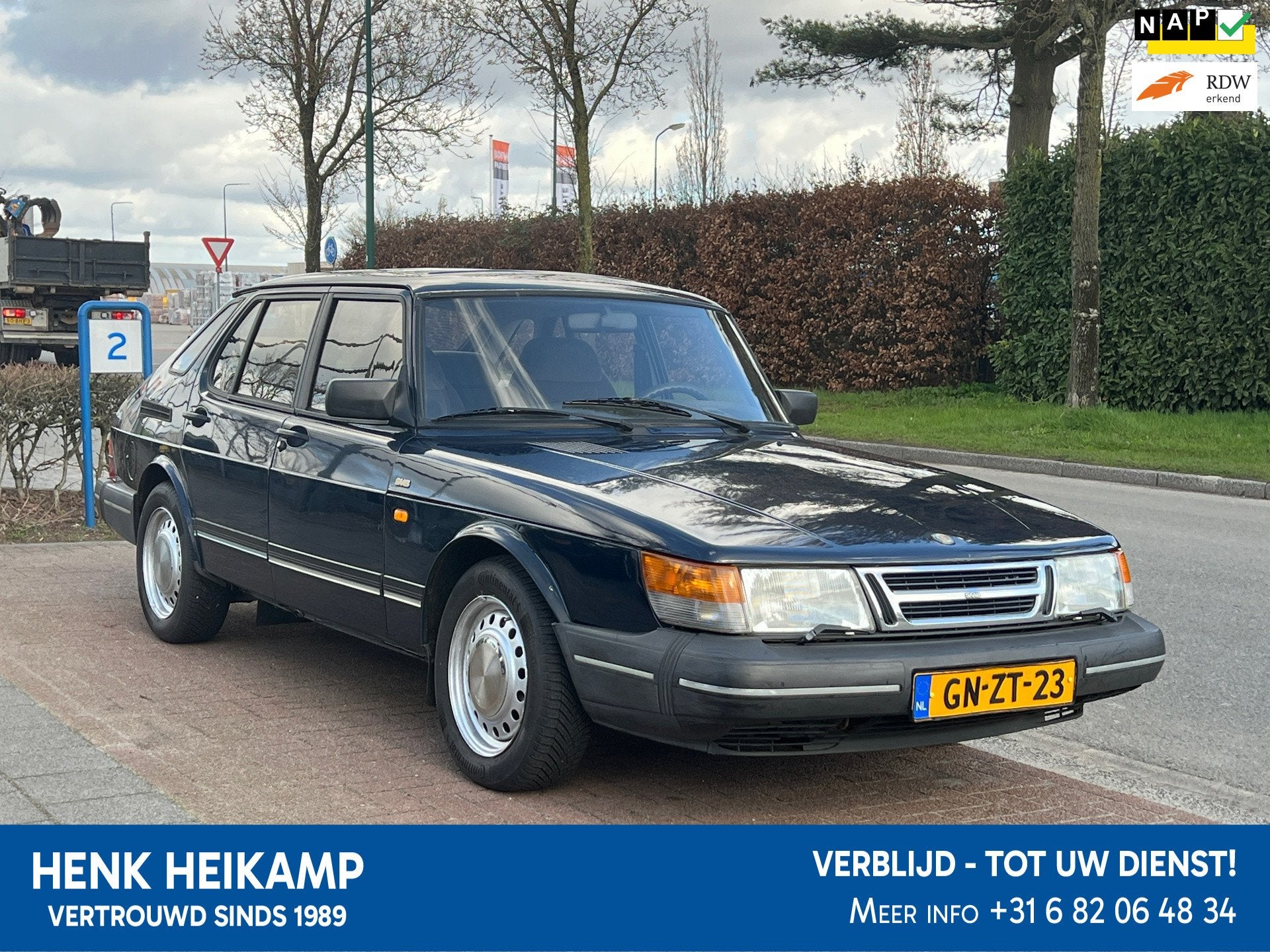 Saab 900 2.0i-16 *Starten en Lopen| Voor de Liefhebber I, Auto's, Gebruikt, 4 cilinders, Blauw, Origineel Nederlands