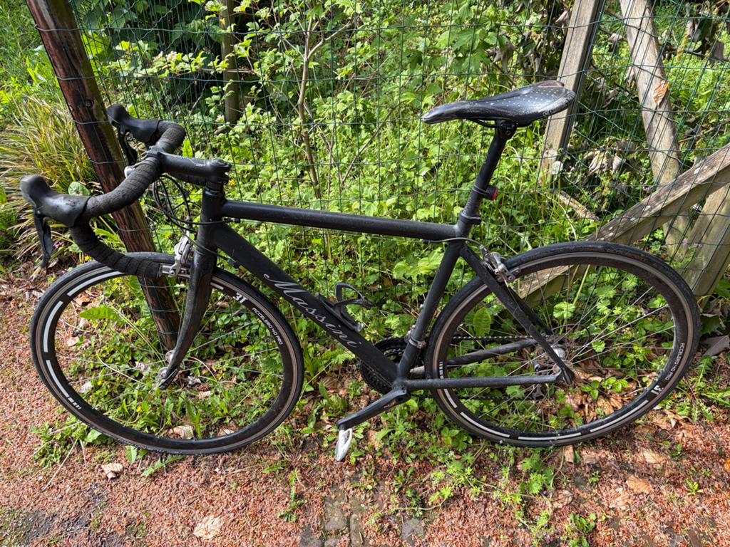 Massini racefiets, Fietsen en Brommers, Fietsen | Racefietsen, Gebruikt, Overige merken, Meer dan 20 versnellingen, Aluminium