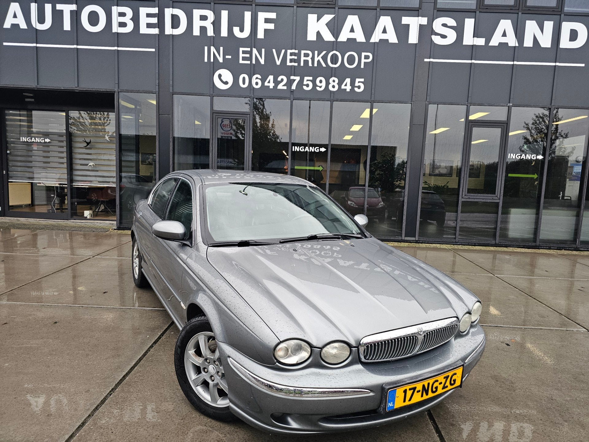 Jaguar X-type 2.0 V6 Executive - Automaat - Leder - Clima, Auto's, Gebruikt, Zwart, 156 pk, Sedan