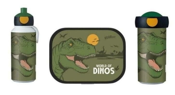 Dinosaurus Lunchbox, schoolbeker, pop-up beker - Mepal, Diversen, Schoolbenodigdheden, Ophalen of Verzenden, Nieuw