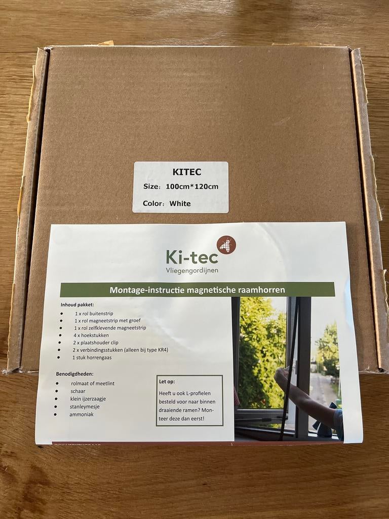 Nieuwe magnetische raamhor 100x120cm - zelfmontage, 100 tot 120 cm, Overige typen, Minder dan 200 cm, Nieuw