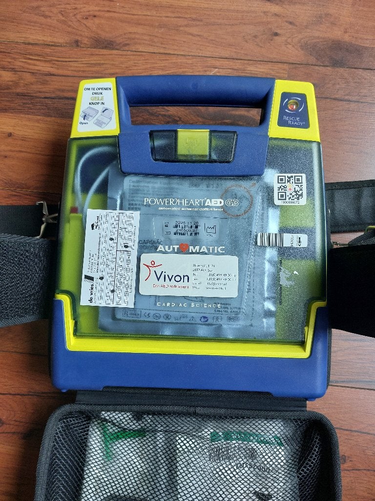 AED powerheart g3, Ophalen of Verzenden, Gebruikt