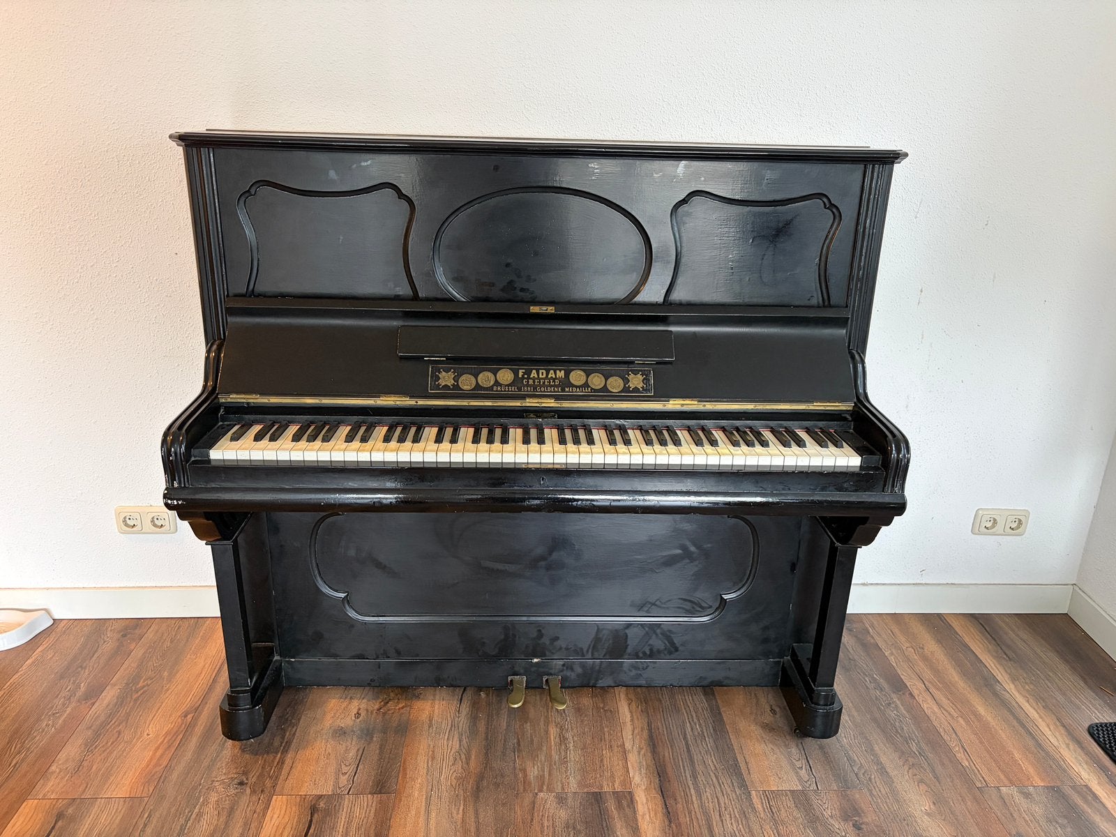 Vintage Upright piano, Ophalen, Gebruikt