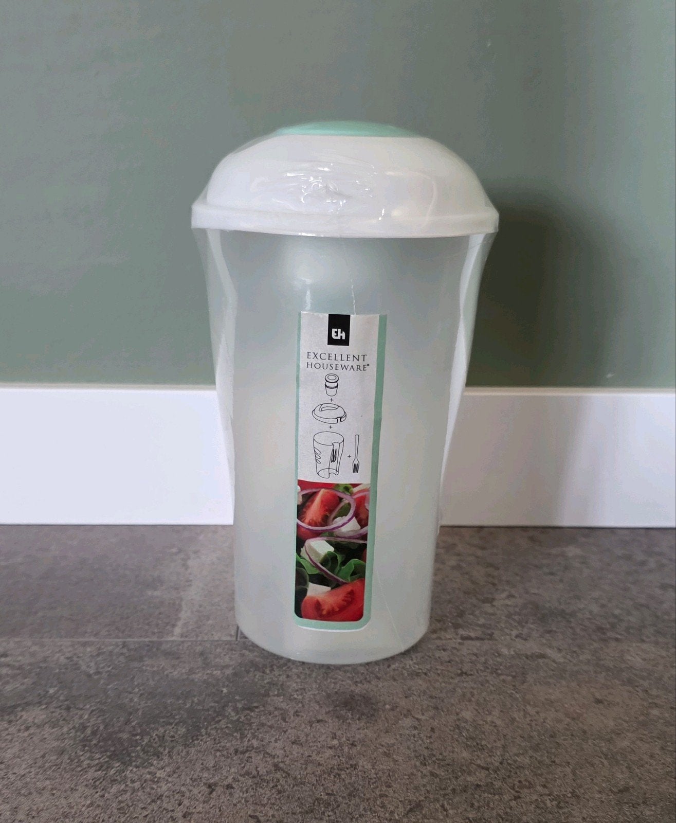 Excellent Houseware saladebeker met vork NIEUW, Ophalen of Verzenden, Nieuw