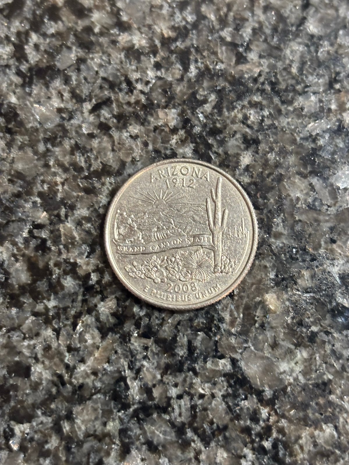 Amerikaanse Quarter Dollar - Arizona State Quarter 2008, Verzenden, Noord-Amerika, Losse munt