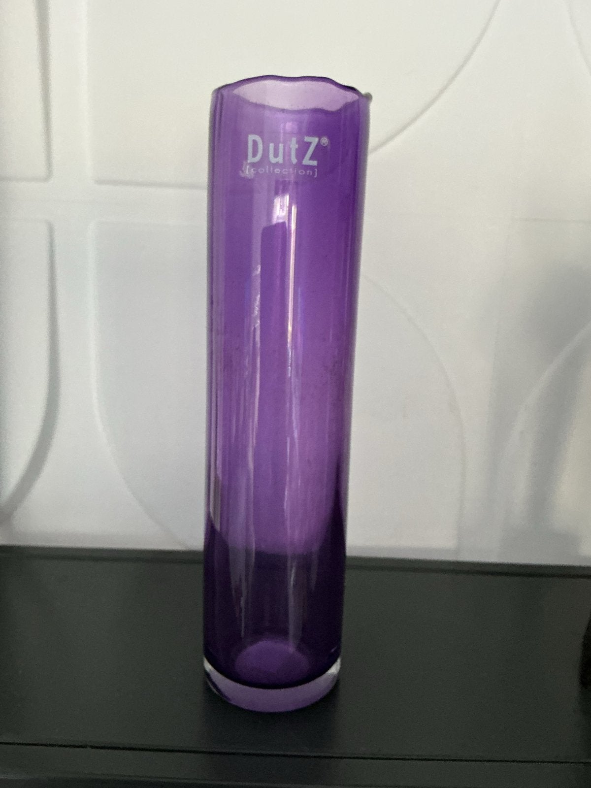 Dutz Collection paarse glazen vaas, Ophalen of Verzenden, Zo goed als nieuw, Paars, Glas