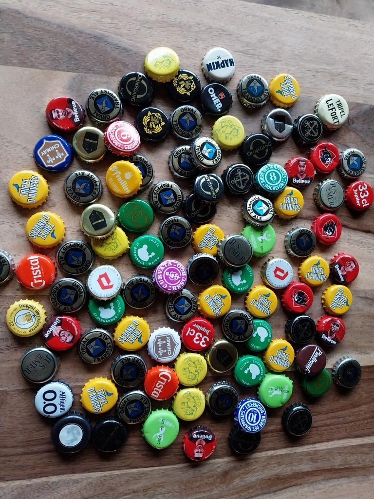 Lot kroonkurken van belgische bieren, Verzamelen, Ophalen of Verzenden, Gebruikt