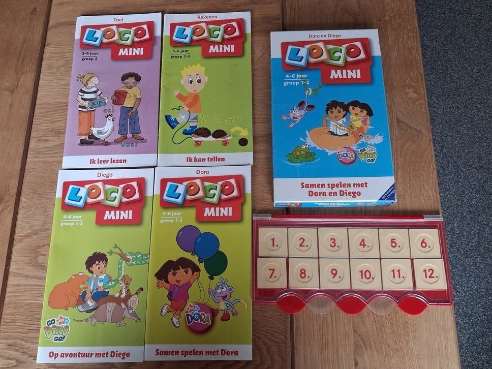 Mini loco basisdoos met 4 boekjes, Ophalen of Verzenden
