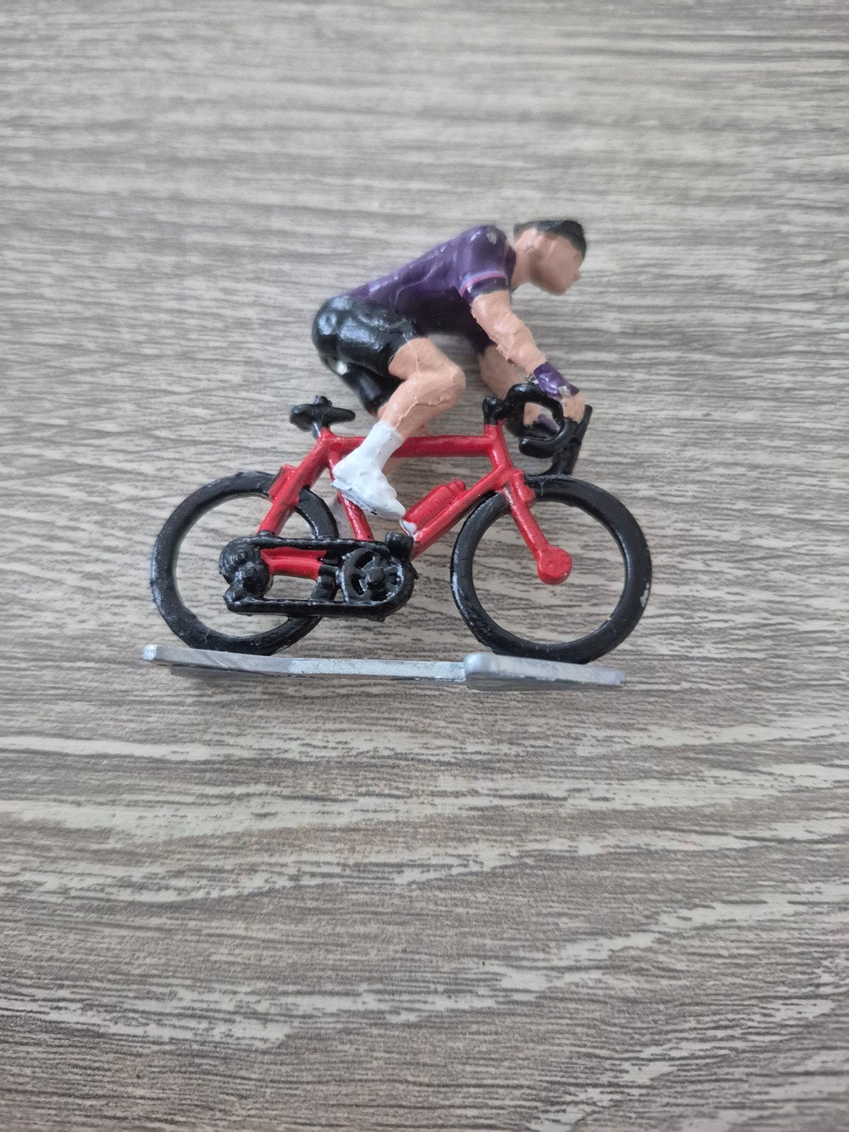 tinnen fietser, Ophalen of Verzenden, Zo goed als nieuw