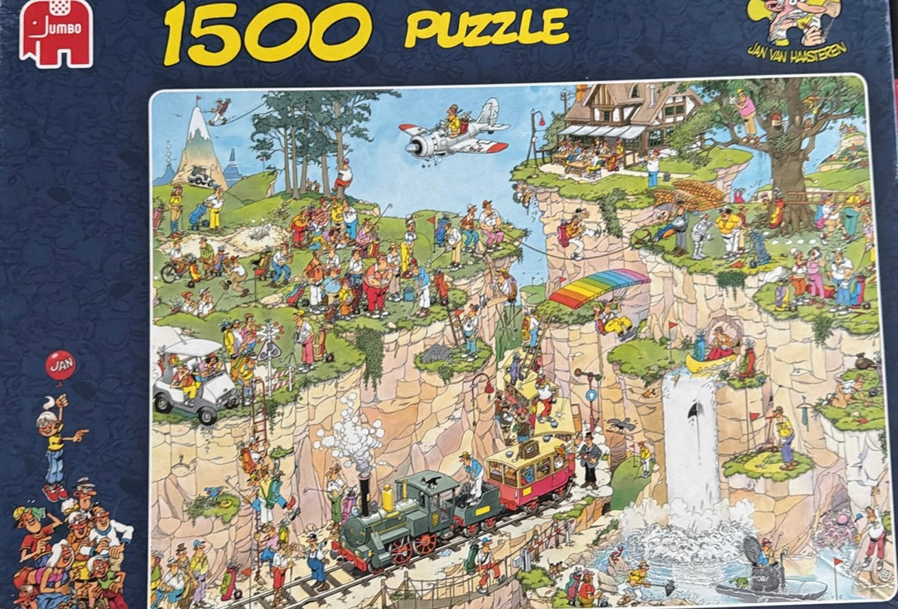 Jan van Haasteren 2x 1500 stukjes, Hobby en Vrije tijd, Denksport en Puzzels, Ophalen, 500 t/m 1500 stukjes, Zo goed als nieuw