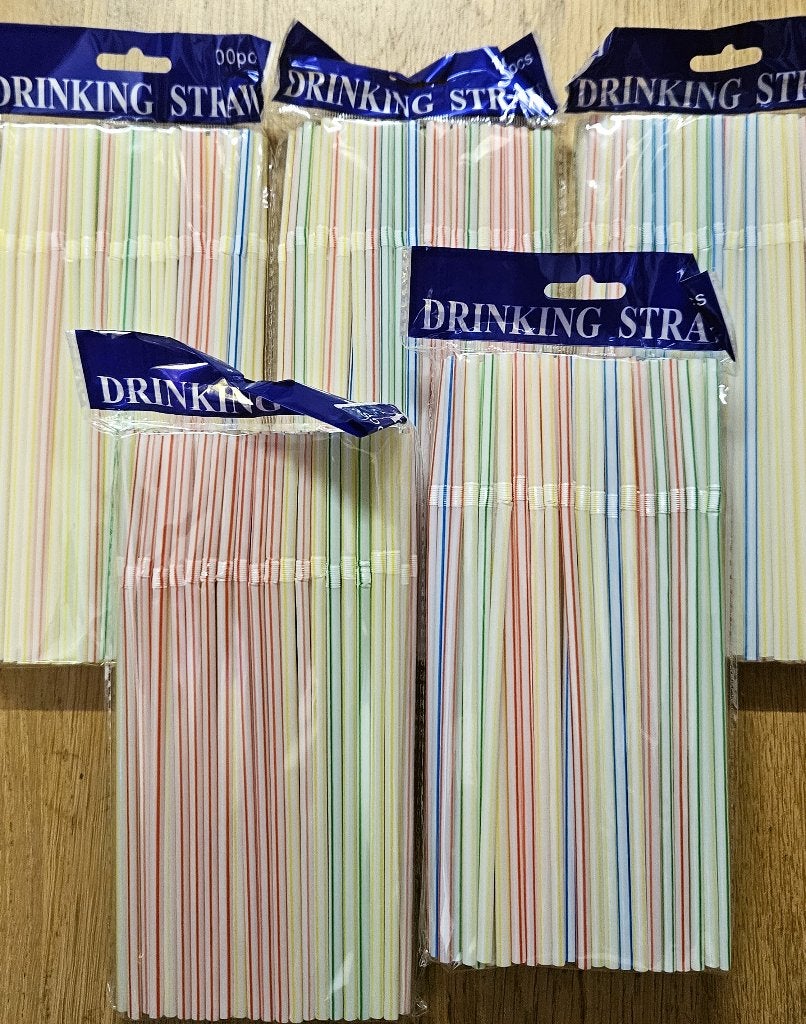 500 Plastic rietjes, buigbaar, meerkleurig, nieuw, Overige typen, Kunststof, Nieuw, Ophalen of Verzenden