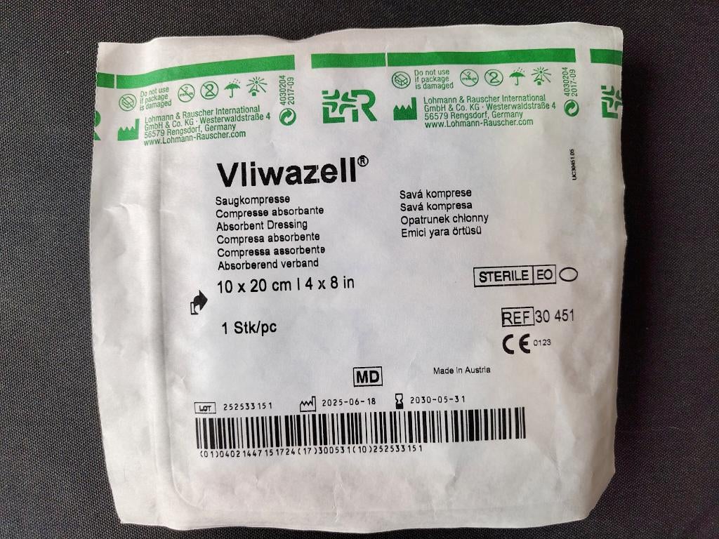 Vliwazell absorberend verband (post operatief), Diversen, Ophalen of Verzenden, Nieuw