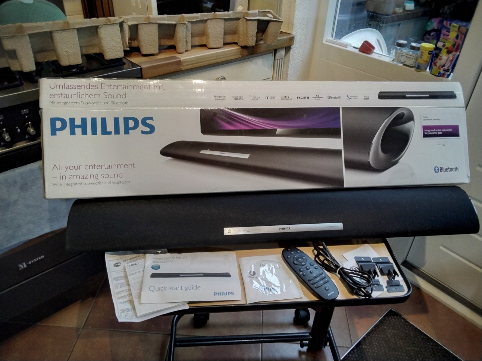 Philips Soundbar HTL5120 met Bluetooth Subwoofer met storing, Ophalen, Bluetooth, Niet werkend