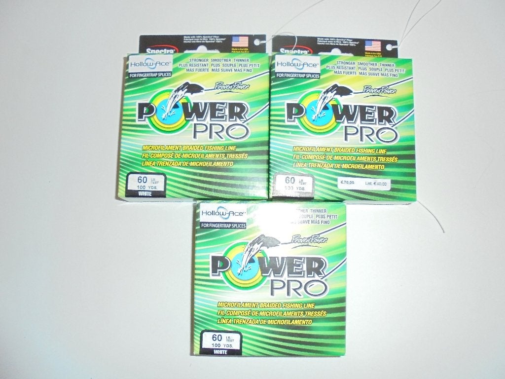 Power Pro Gevlochten lijn Hollow-Ace 60Lbs 91,5m kleur Wit., Ophalen of Verzenden, Nieuw, Vislijn