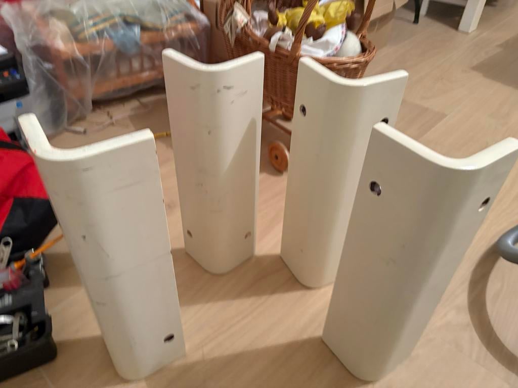 Hoeksteun Auping Auronde, Ophalen, Gebruikt, Wit, Tweepersoons