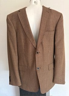 ROY ROBSON heren-colbert bruin-beige fijne streep maat 50, Kleding | Heren, Bruin, Zo goed als nieuw, Roy Robson, Verzenden