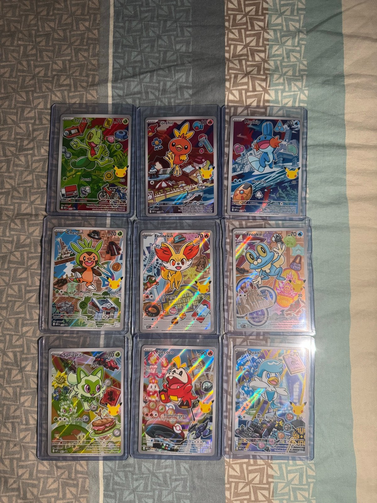 Pokémon Celebrations Full Art Starter Pokémon Set, Hobby en Vrije tijd, Verzamelkaartspellen | Pokémon, Ophalen of Verzenden, Zo goed als nieuw