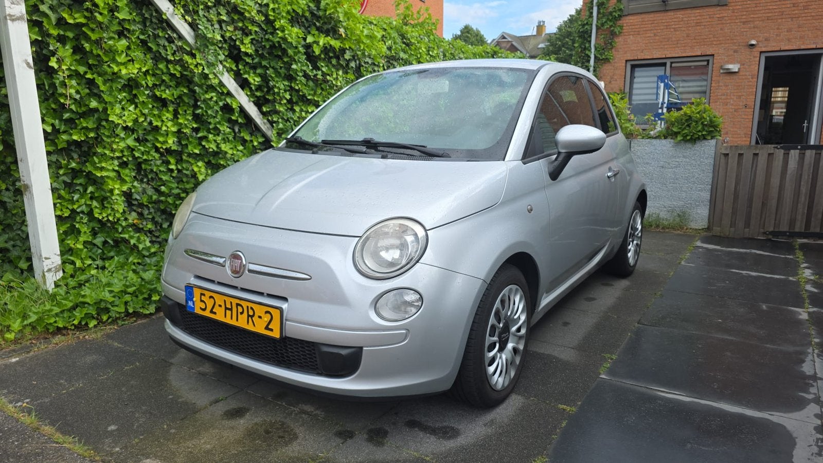 Fiat 500 1.2 C 2009 Grijs, Auto's, Fiat, Voorwielaandrijving, 1242 cc, 4 cilinders, 840 kg
