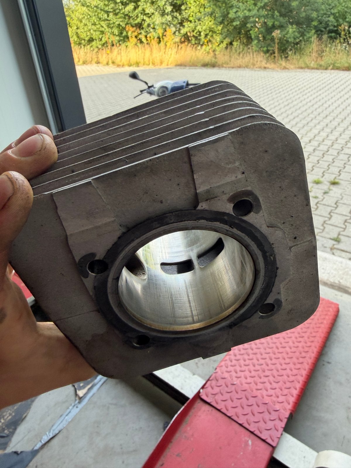 Malossi 172 Cilinde zonder kop, type 3 frame vespaonderdelen, Ophalen of Verzenden, Gebruikt, Cilinder, Overige merken
