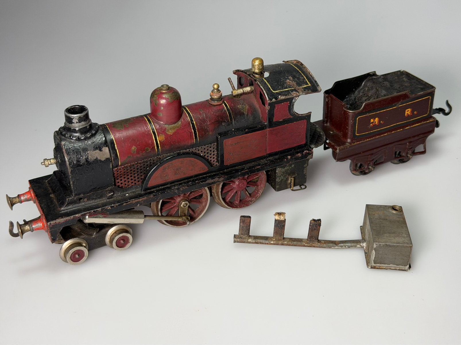 Zeldzame Midland Bing spoor 0 spitiruslok stoommachine trein, Ophalen of Verzenden