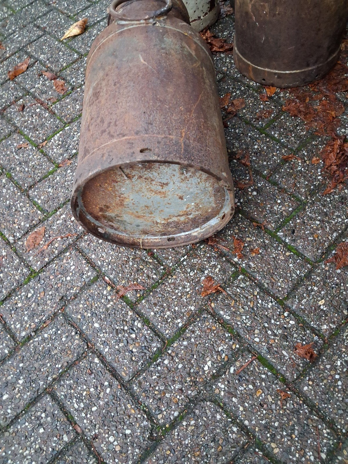 Antieke melkbus, roestig, decoratief, Ophalen