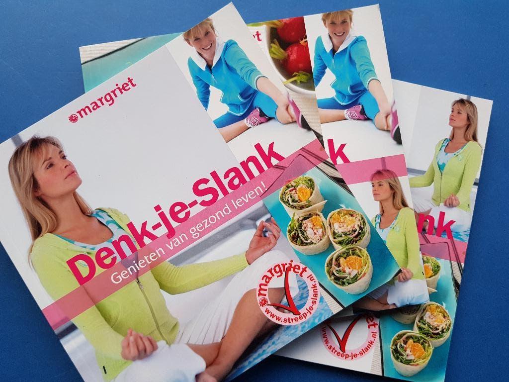 eet- je slank. denk-je=slank, beweeg-je-slank - MARGRIET, Hoofdgerechten, Verzenden, Vegetarisch, Zo goed als nieuw