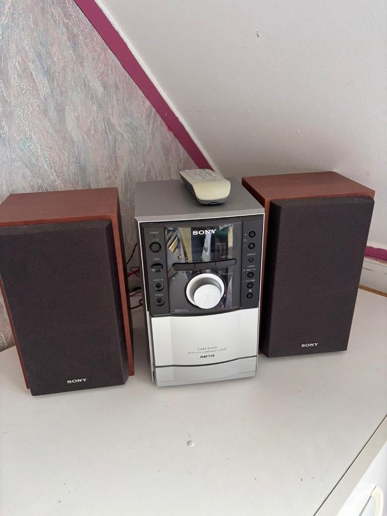 Sony micro hifi set CMT-EH10 met speakers en afstandsbedieni, Audio, Tv en Foto, Stereo-sets, Ophalen, Gebruikt, Speakers, Sony