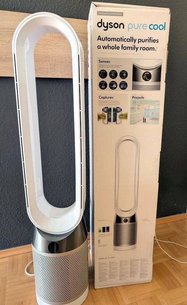 Dyson TP04 Pure Cool Tower Luchtfilter Ventilator WitZilver, Ophalen, Nieuw, Plafondventilator