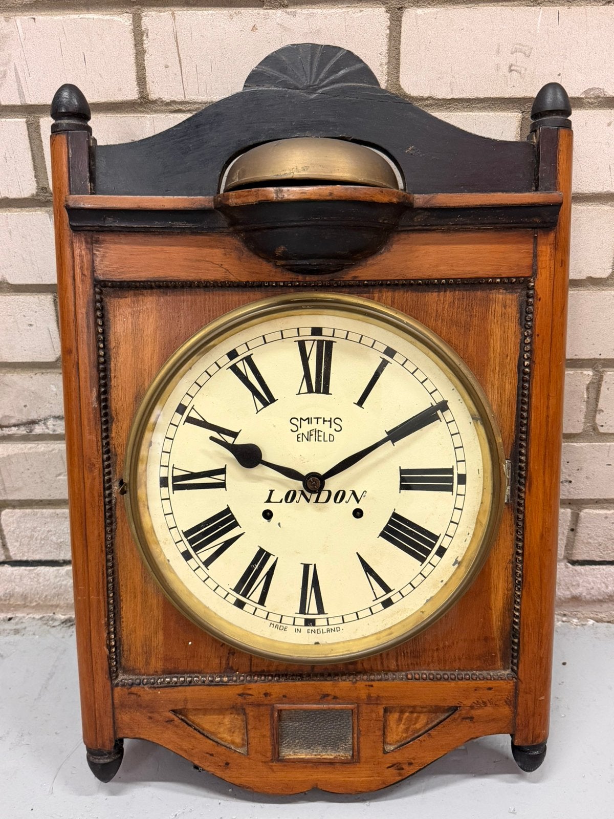 Antieke Oude Vintage Smiths Enfield London Wandklok Klok, Ophalen