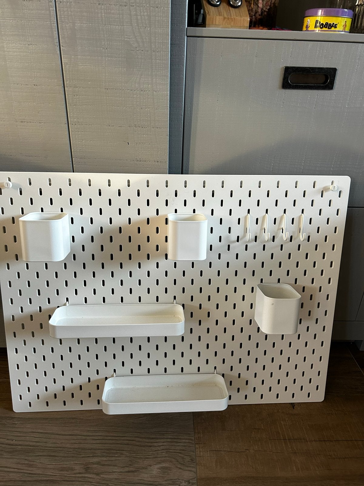 IKEA Skadis Pegboard met accessoires, Ophalen, Hout, Zo goed als nieuw, Modern