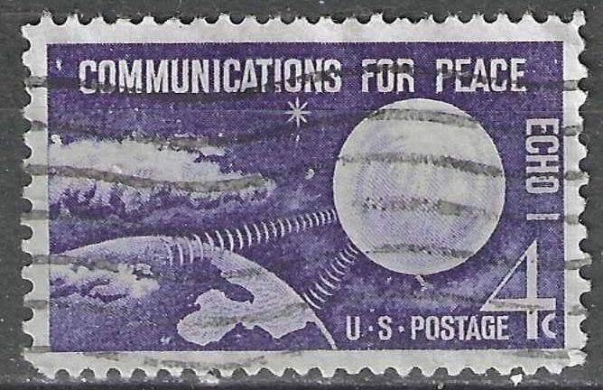 USA 1960 - Yvert 708 - Echo I - Voor de Vrede (ST), Verzenden, Gestempeld, Noord-Amerika