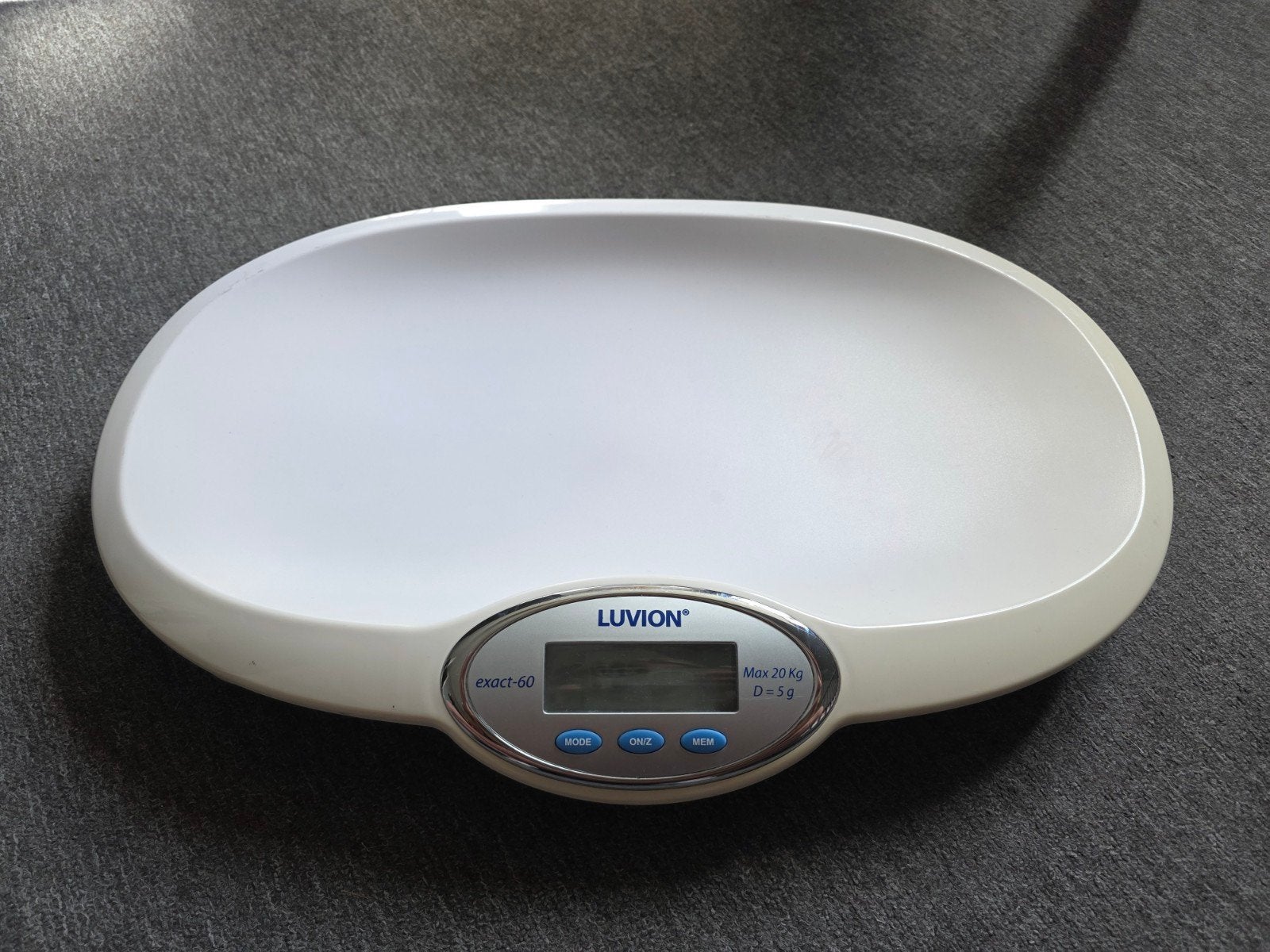 Luvion Exact-60 babyweegschaal - iets verkleurd, Ophalen