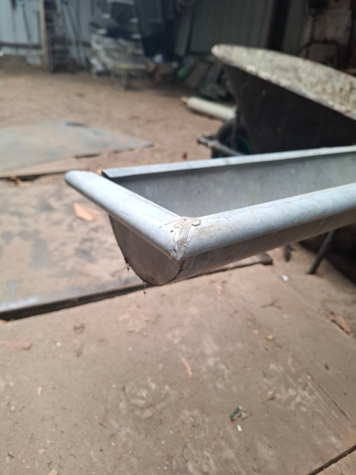 Zinken mastgoot 1.98m en 3.25m, Ophalen, Gebruikt, 2 tot 4 meter, Zink
