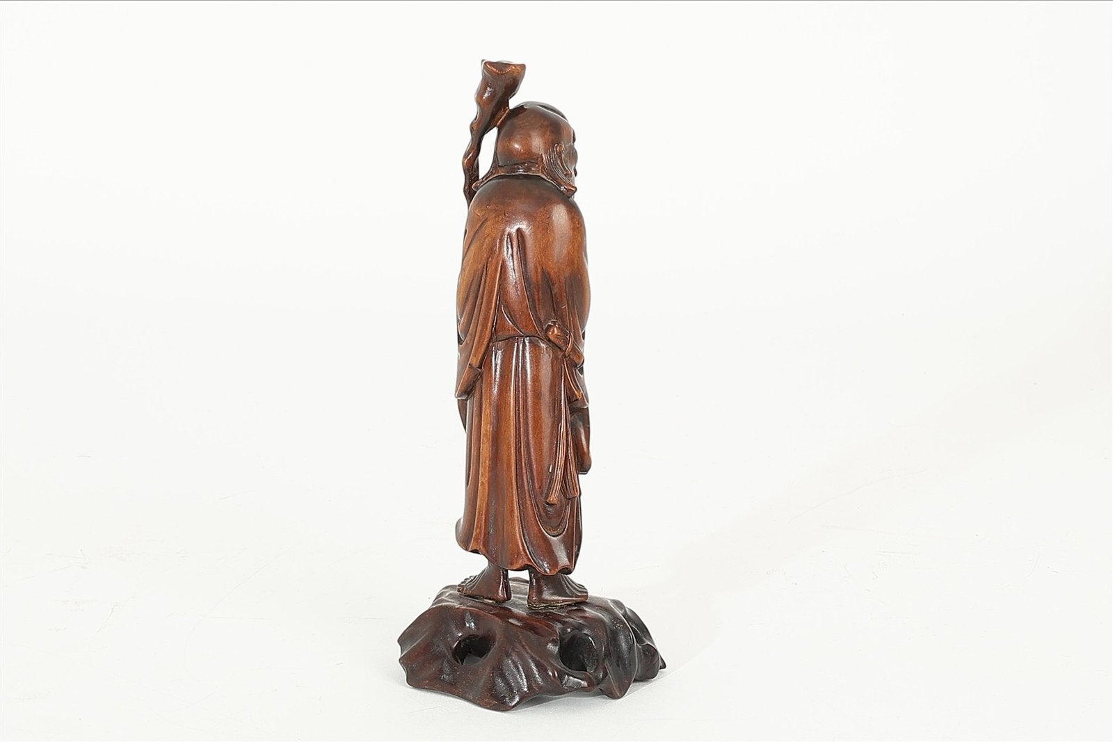 Antiek Chinees houten beeldje, circa 1900, 20,5 cm hoog, Ophalen of Verzenden, Handgemaakt, 20 - 50 cm, Beeld