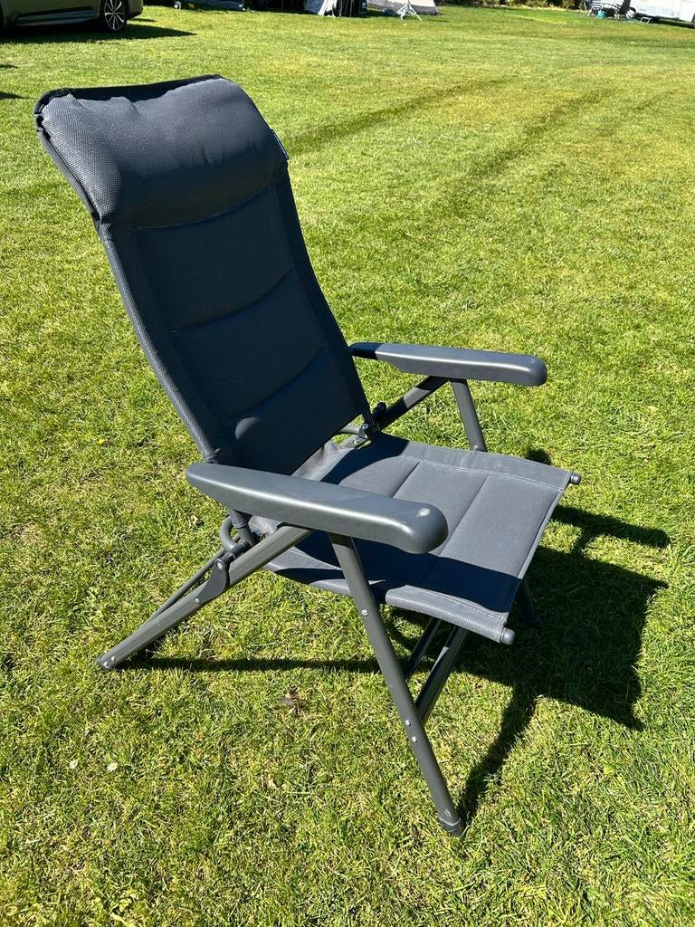 4stuks Campart Napoli campingstoel met (1x) voetensteun, Caravans en Kamperen, Ophalen, Zo goed als nieuw, Campingstoel