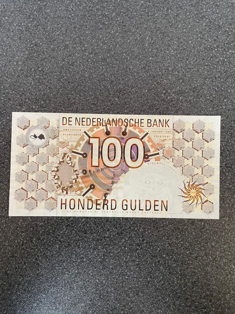 Prachtig biljet van 100 gld 1992, Postzegels en Munten, Bankbiljetten | Nederland, Ophalen of Verzenden, 100 gulden
