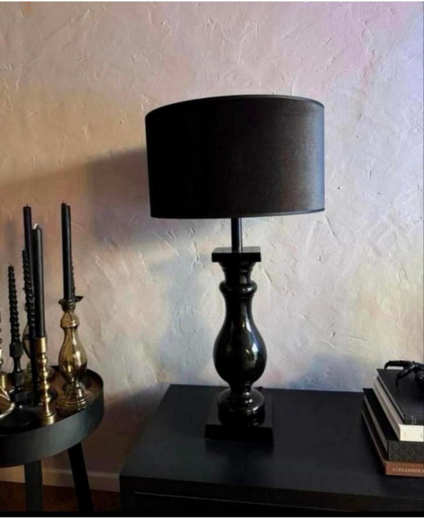 2x mooie lamp met velvet kap, Ophalen, Zo goed als nieuw