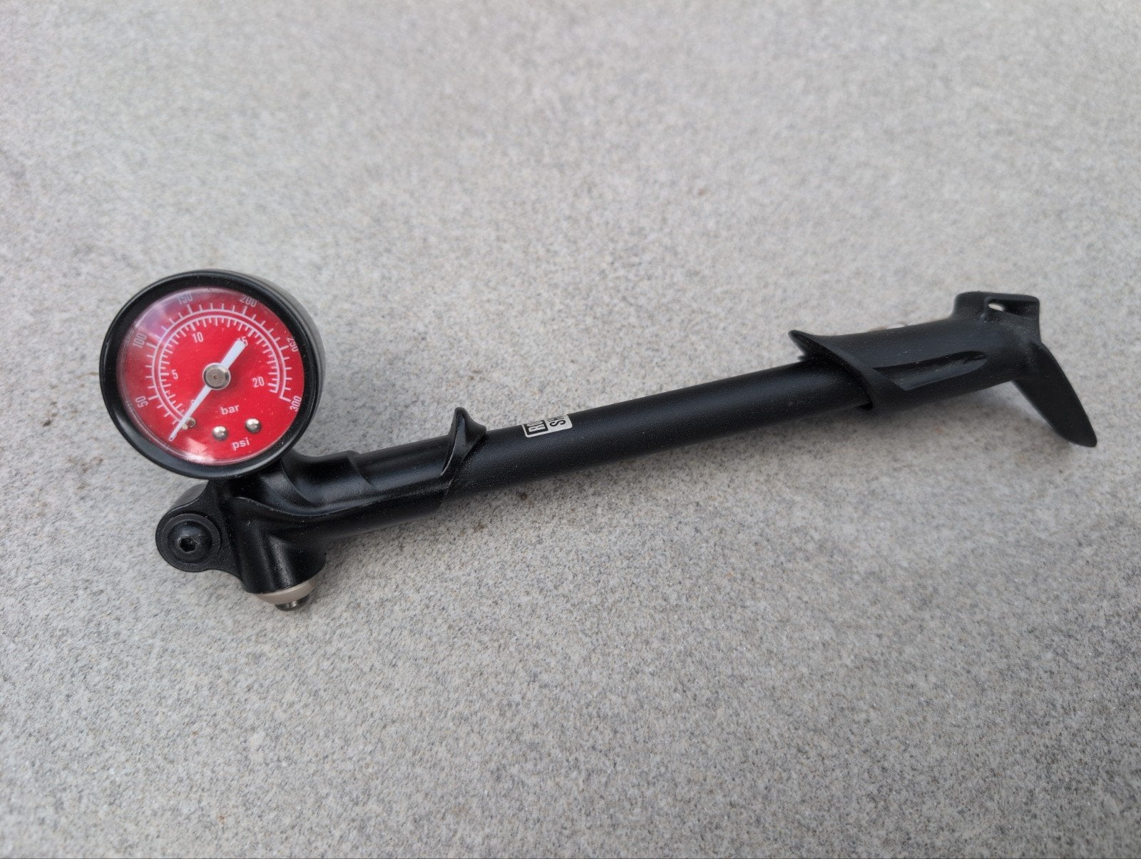 RockShox High Pressure Pomp met Drukmeter, Ophalen of Verzenden, Drukmeter, Zo goed als nieuw